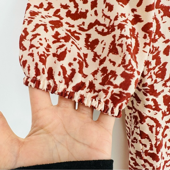 Cabi Natural Rust Button Front Sienna Tie Waist Tunic Dress S - Picture 8 of 10